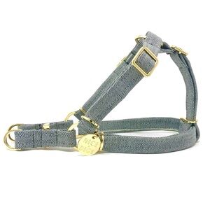 NICE DIGS | LIGHT DENIM NON-PULL DOG HARNESS
